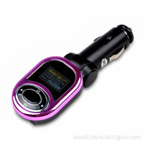 Car FM Transmitter with Built-in Flash Memory, Supports Folder Switch